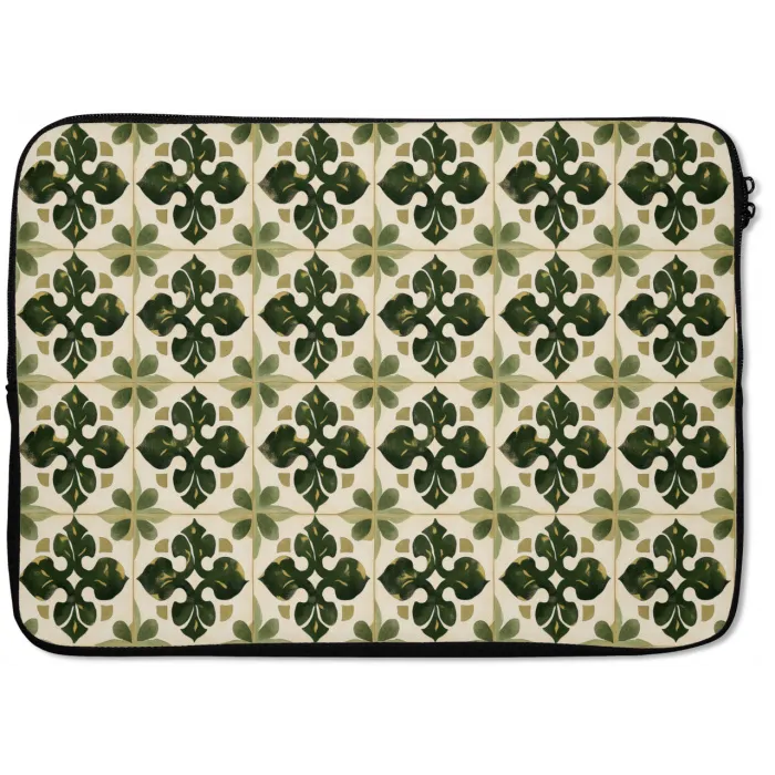 Patroon - Tegel - Groen laptophoes neopreen klein 279 -zkaufland3dotto