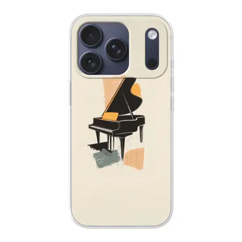 Vleugel - Zwart - Abstract - Illustratie Telefoonhoesje iPhone 17 Pro klein -3d