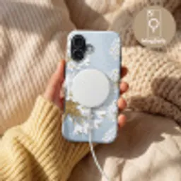 Illustratie - Bloemen - Blauw Toughcase MagSafe Apple iPhone 17 klein -USP_MagsafeV