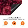 Dahlias - Bloemen - Rood Inductie beschermer vinyl 3mm klein 276 -zzzzzzz-td-onderkant