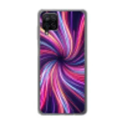 Abstract - Swirl - Futuristic - Neon Telefoonhoesje Samsung Galaxy A12 klein -3d