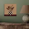 Minimalistisch - Vaas - Bloemen - Bruin aluminium wit klein -sfeer2