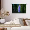 Bloemen - Blauw - Dennenboom Wandkleed katoen klein -sfeer1