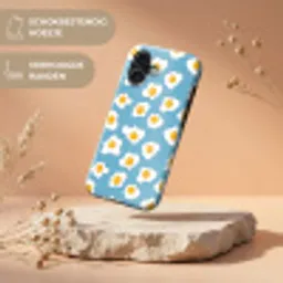 Eieren - Dooiers - Blauw Toughcase MagSafe Apple iPhone 17 klein 1017 -USP_RandenV_NL