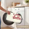 Ciao bella - Rood - Wit - Minimalistisch Badmat klein -USP_WasbaarNL