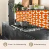 Oranje - Organische vormen - Wit keuken achterwand 2 middel 871 -usp_NL