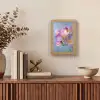 Bloemen - Paars - Overloop - Meeldraden Light Box met kabel (Tafellamp) klein -sfeer2