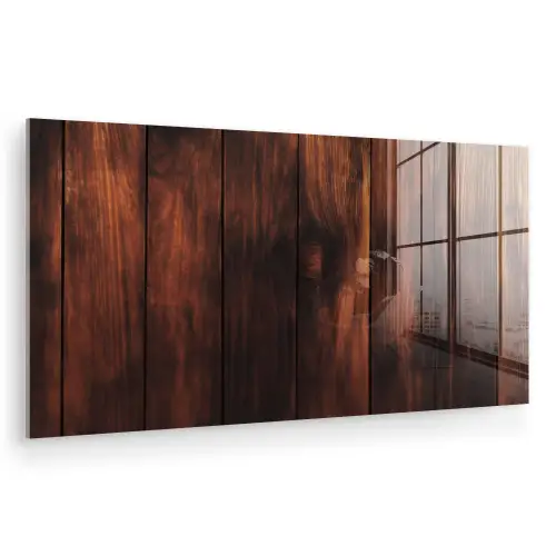 Hout - Planken - Vintage - Donkerbruin plexiglas 5mm klein -zzzproduct_nieuw