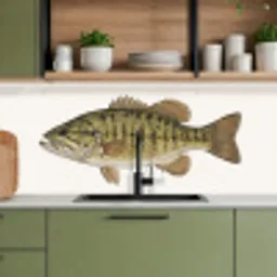 Vissen - Natuur - Vintage keuken achterwand 2 middel -sfeer3