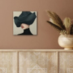 Vrouw - Groen - Hoed aluminium wit klein -sfeer4