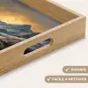 Berglandschap met Gouden Zonsondergang Dienblad Rechthoek middel -USP_HandgreepFR