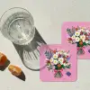 Bloemen - Quote - Kaartje - Kleurrijk onderzetter kurk middel -sfeer4