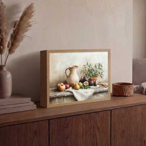 Fruit - Kruiden - Landelijk Light Box met batterij (Wandlamp) middel -sfeer2