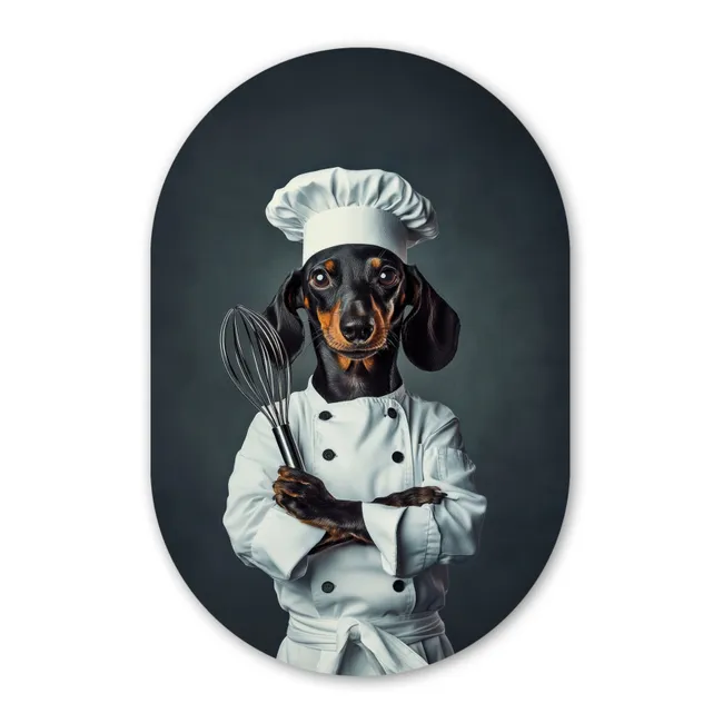 Muurovaal - Hond - Garde - Kok