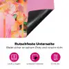 Vrouw - Bloemen - Paars - Abstract Inductie beschermer vinyl 3mm middel -zzzzzzz-lf-onderkant