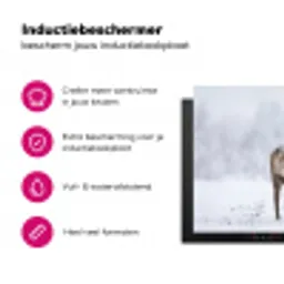 Rendier - Gewei - Toendra - Sneeuw - Wild Inductie beschermer vinyl 3mm klein -wsfeer2_website