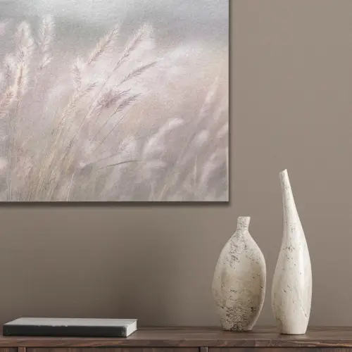 Graspluimen - Wind - Beige - Mistig PET vilt klein -sfeer6_closeup
