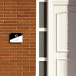 Zwart wit - Huisdier - Labrador Naambord Rechthoek middel -sfeer3-rechthoek-S