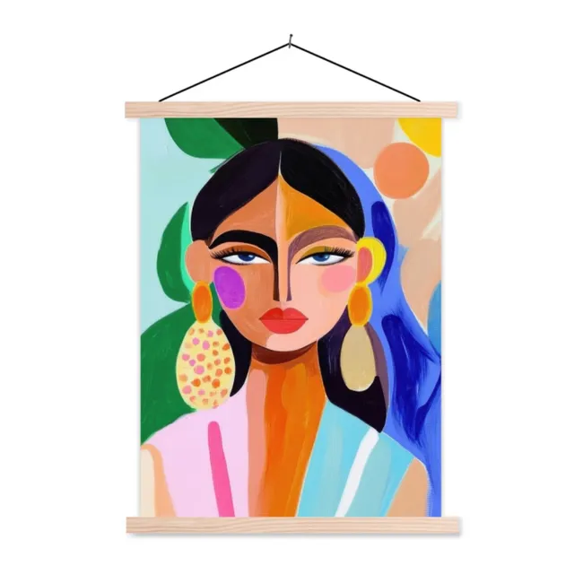 Schoolplaat - Portret - Vrouw - Modern
