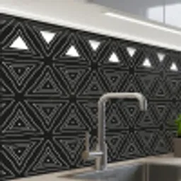 Geometrie - Design - Mozaïek keuken achterwand 2 middel 865 -zzzz3d_schuin