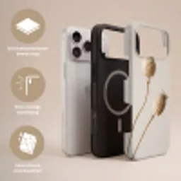 Papaverbollen - Droogbloemen - Minimalistisch - Beige - Rustig Toughcase MagSafe Apple iPhone 17 Pro Max klein -USP_Lagen_NL