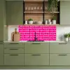 Stippen - Patroon - Roze keuken achterwand 2 middel 871 -sfeer3