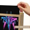 Straaljager - Blauw - Kleuren - Jongens - Zwart Light Box met kabel (Kinderlampje) klein -USP_websiteprintNL