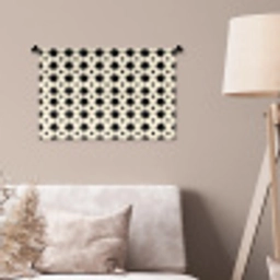 Stervormen - Geometrisch - Zwart Wandkleed katoen klein 269 -sfeer4
