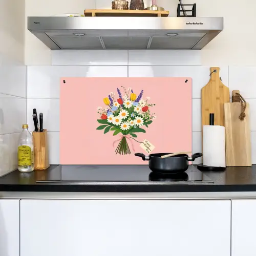 Bloemen - Lint - Kaartje Inductie beschemer met haakjes klein -sfeer2