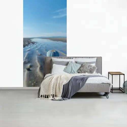 Strand - Schild - Water - Blauw fotobehang vinyl groot -slaapkamer