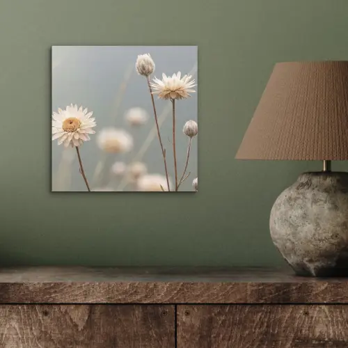 Strobloemen - Wit - Daglicht aluminium wit klein -sfeer2