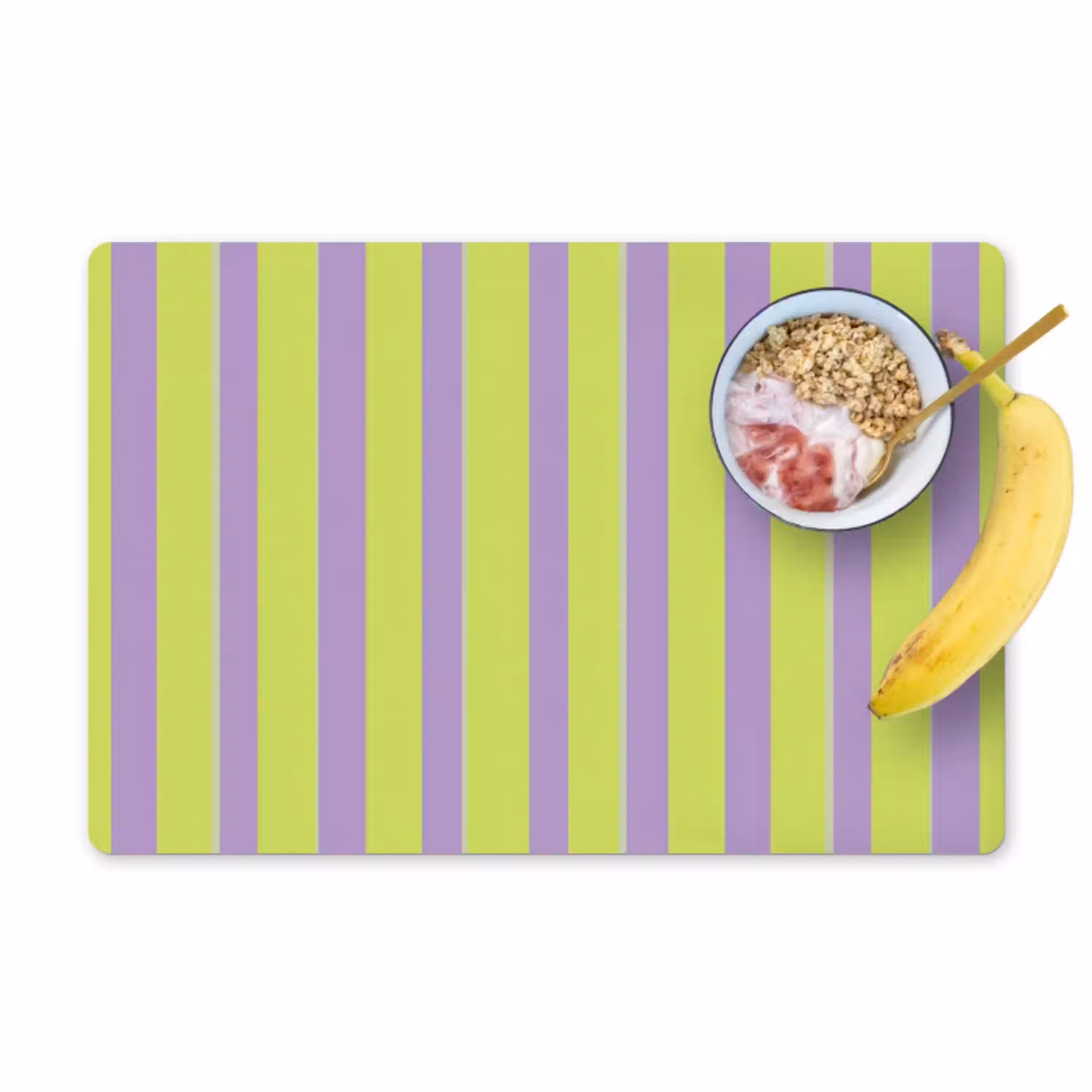 Strepen - Patroon - Groen Placemat vinyl groot 368 -zzzproduct_Kitchenyeah-website