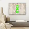 YOLO - Groen - Neon - Slangenprnt canvas 2cm klein -sfeer6