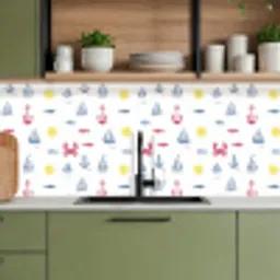 Nautisch - Illustraties - Kleurrijk keuken achterwand 2 middel 871 -sfeer3