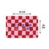 Furture - Geblokt - Rood Placemat vinyl groot -specs