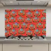 Rood - Disco - Patroon keuken achterwand spatscherm klein 900 -3d_website