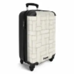 Vlechtwerk - Banen - Beige NBS - Handbagage koffer - Volwassenen Unisex middel -productfoto_3d