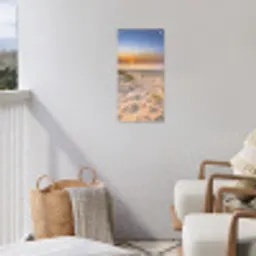 Zonsondergang aan Zee tuinposter los doek klein -sfeer8
