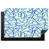 Mint - Blauw - Lijnen - Abstract Inductie beschermer vinyl 3mm klein 276 -3d