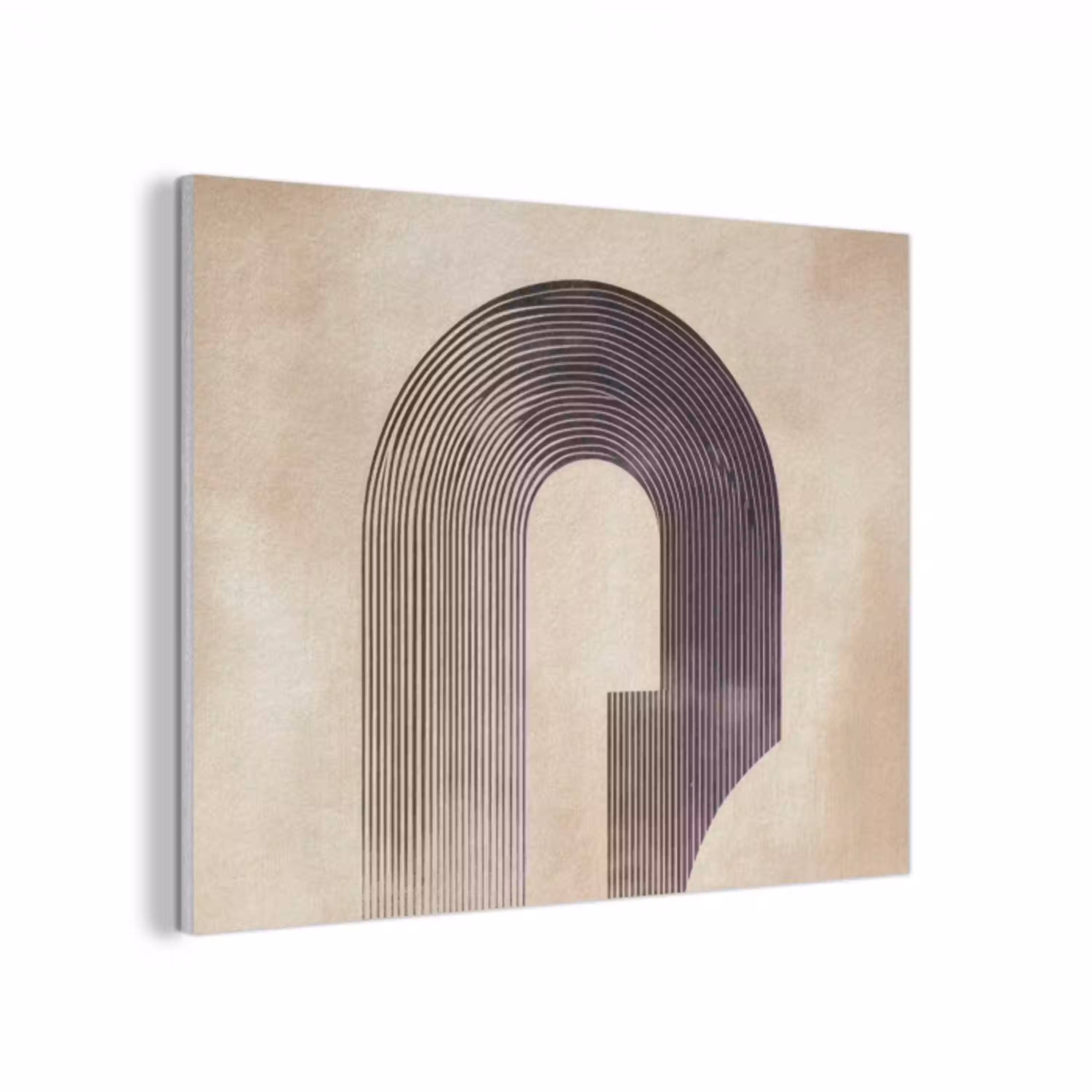 Boog -  Strepen - Minimalistisch - Zwart PET vilt klein -3d