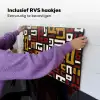 Abstract - Patroon - Rood Inductie beschemer met haakjes klein -ky-ophangen-nl