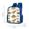 Dinosaurus - Tekening - Kinderen - Jongens - Kinderen Kinderrugzak - Blauw middel -productfoto_formaten