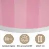 Gestreept - Roze - Chéri Akoestische PET Vilt - Rond klein -closeup_NL