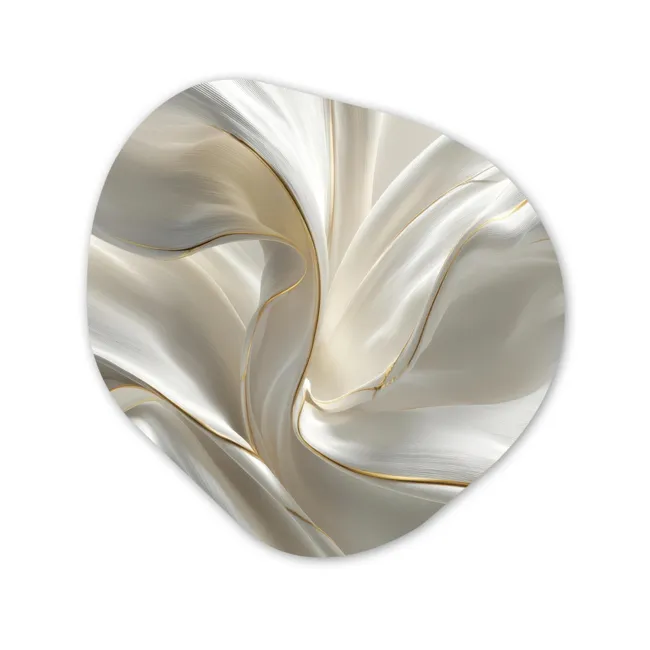 Organisch schilderij forex - Stof - Plooien - Goud