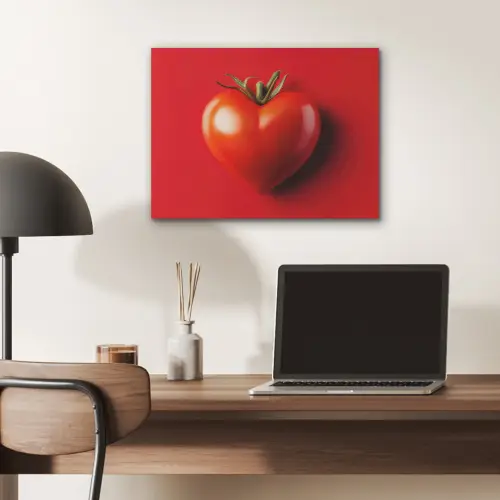 Tomaat - Rood - Hart PET vilt klein -sfeer5