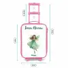 Zwevende groene elf Kinderkoffer - Roze klein -productfoto_formaten