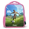 Voetbal - Jongen - Goal - Voetbaltenue Kinderrugzak - Roze middel -3d