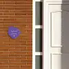 Donkerpaars - Sierlijk Naambord Organisch middel -sfeer3