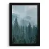 Naaldwoud - Bergen - Mist fotolijst zwart zonder passe partout klein -3d