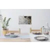 Winter - Kerst - Beton - Dennenappels Muursticker klein -eettafel